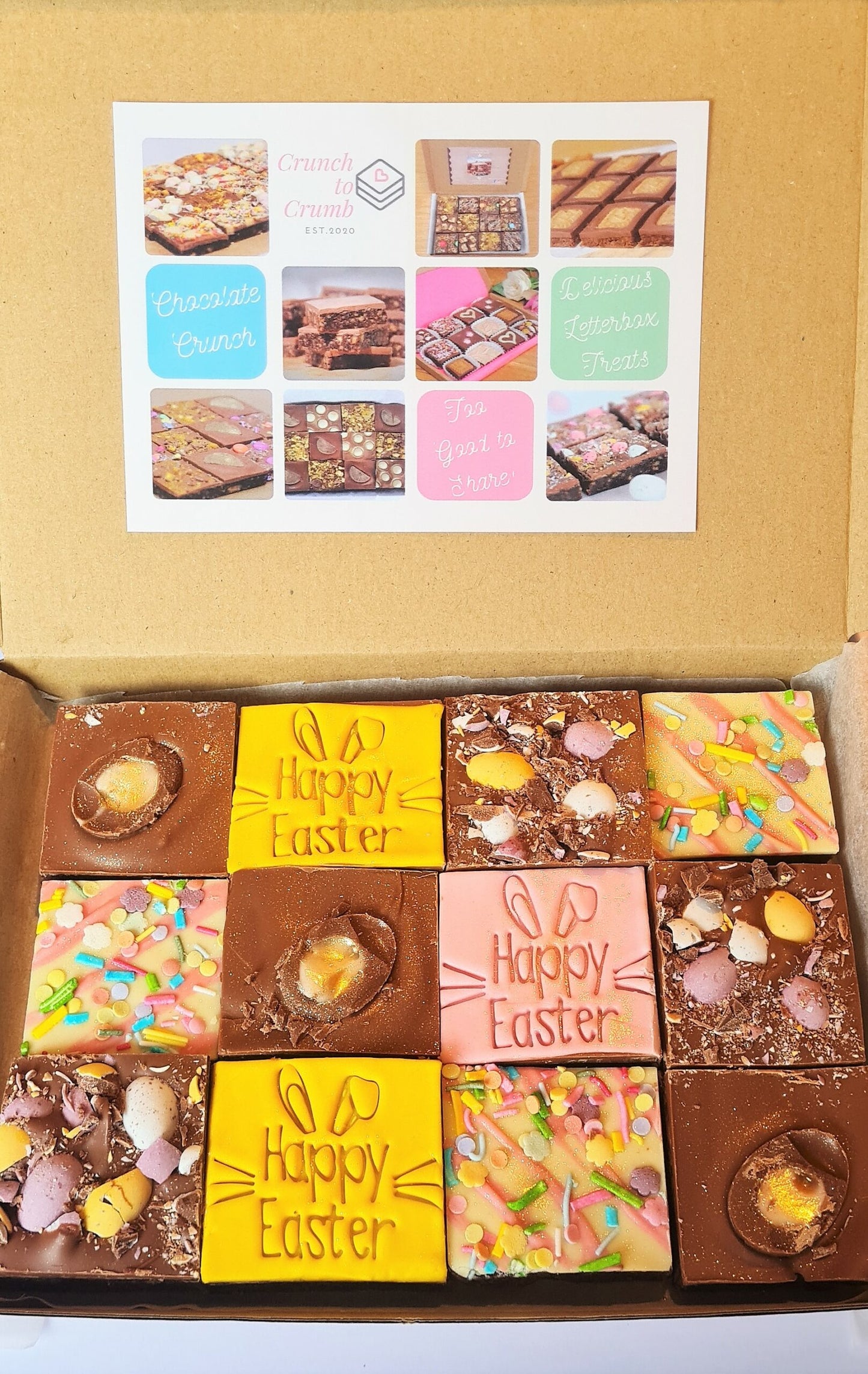 Easter Crunch Gift Box 🐣 Indulgence (12 piece)pre-order for dispatch 16/4/25