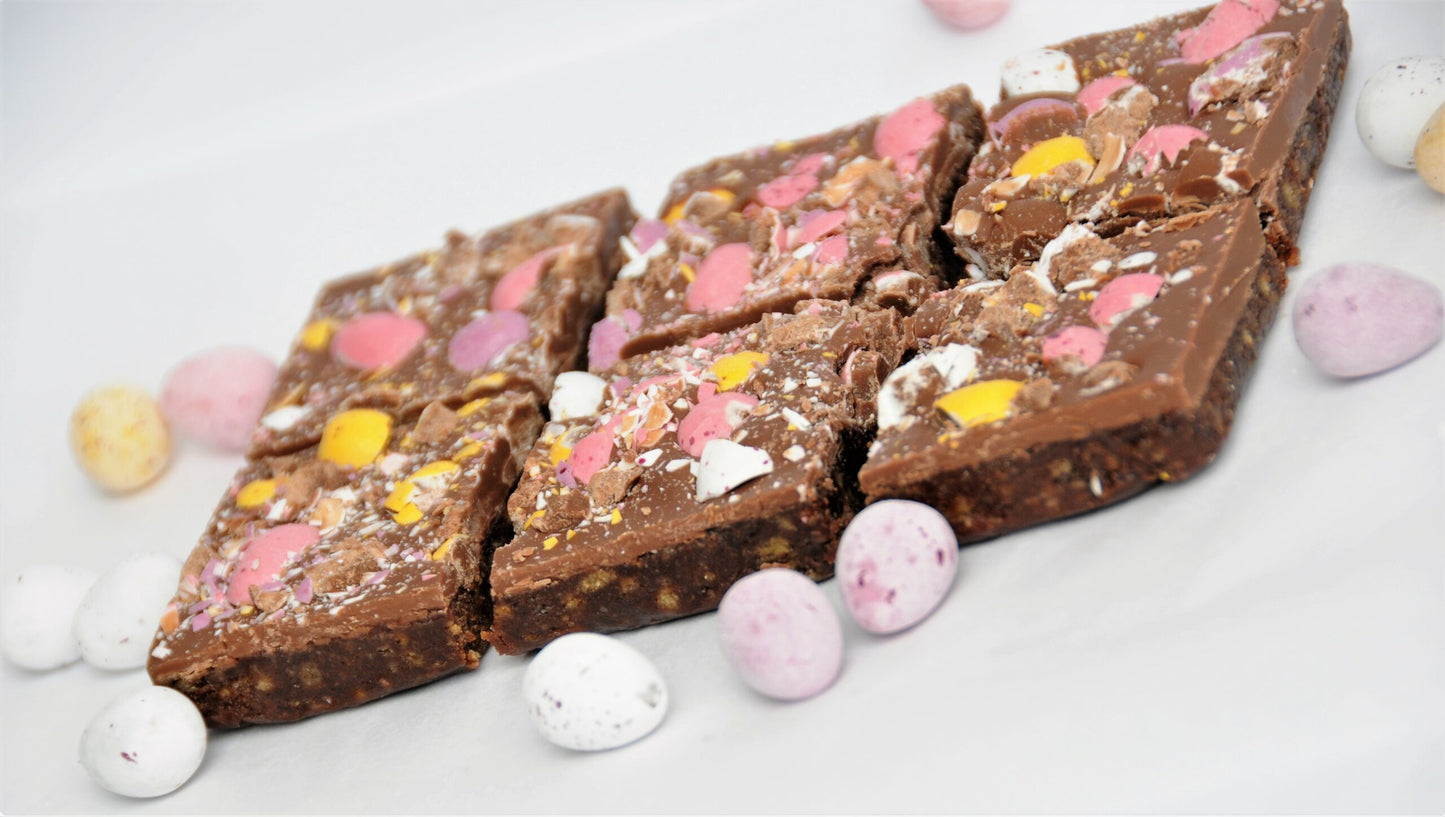 Chocolate Crunch topped with Cadbury Mini Eggs - Indulgence Box (12 piece)