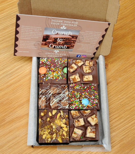 Chocolate Crunch Sweet Sugar Candy - Treat Box (6 piece)