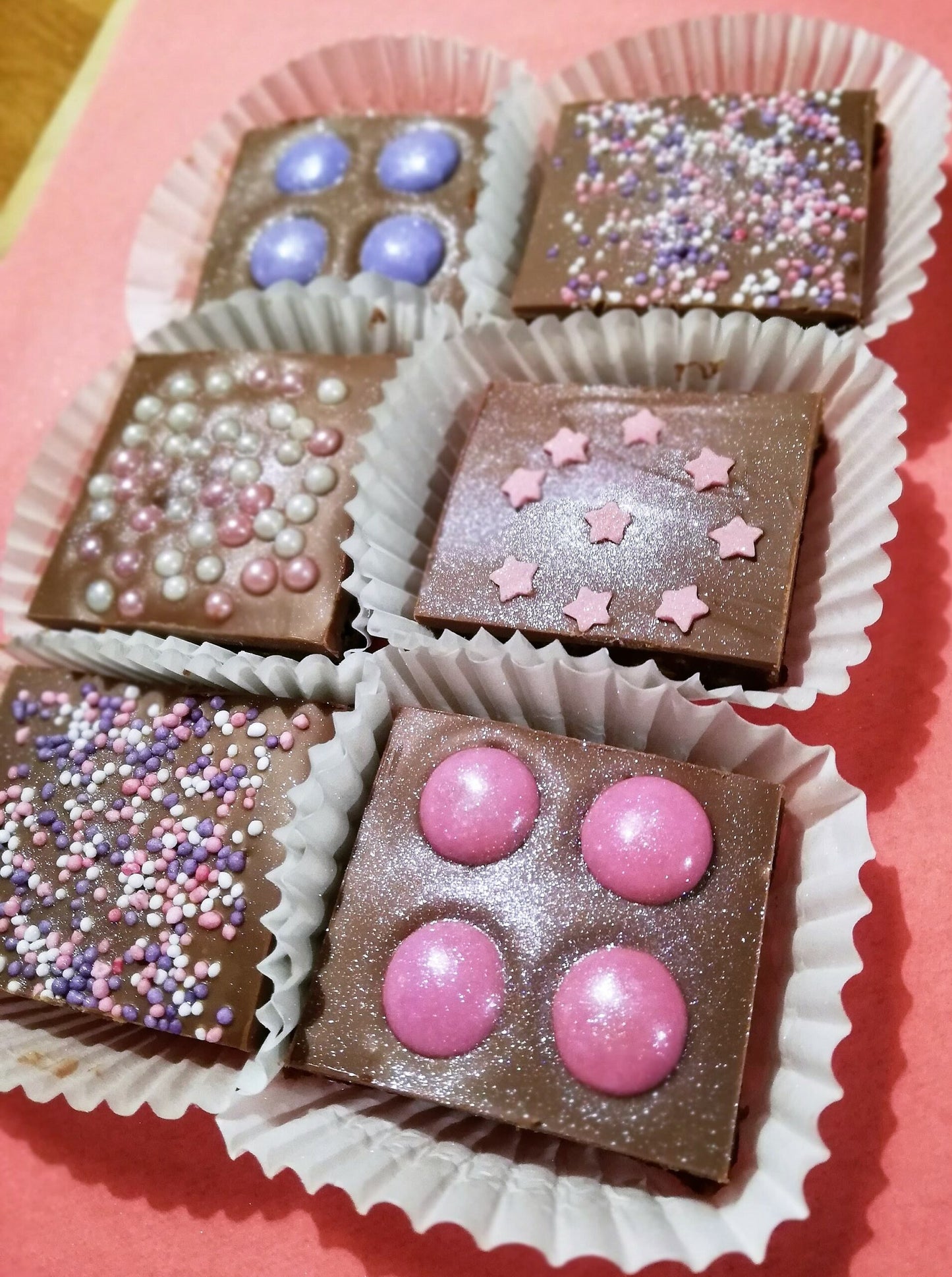 Chocolate Crunch Baby Pink - Treat Box (6 piece)