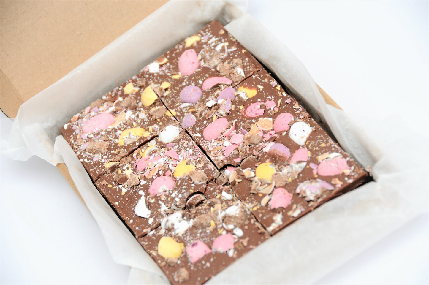 Chocolate Crunch topped with Cadbury Mini Eggs - Treat Box (6 piece)