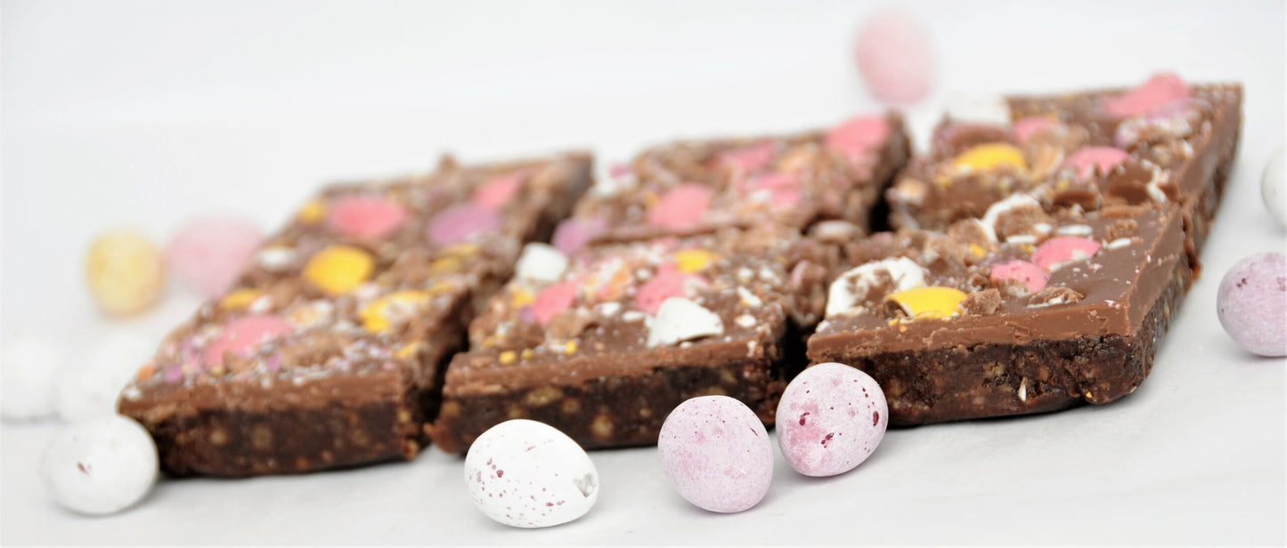 Chocolate Crunch topped with Cadbury Mini Eggs - Treat Box (6 piece)